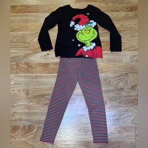 Kids Black and Red Grinch 2 piece outfit